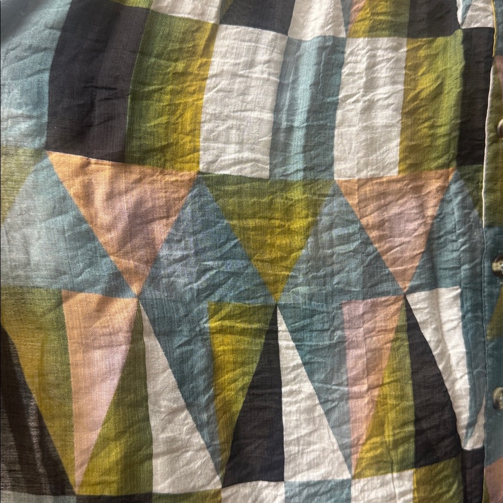 Geometric Patterned Blouse - image 3